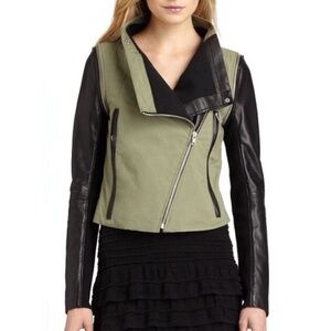 Cut25 Yigal Azrouel Leather Convertible Biker Jacket